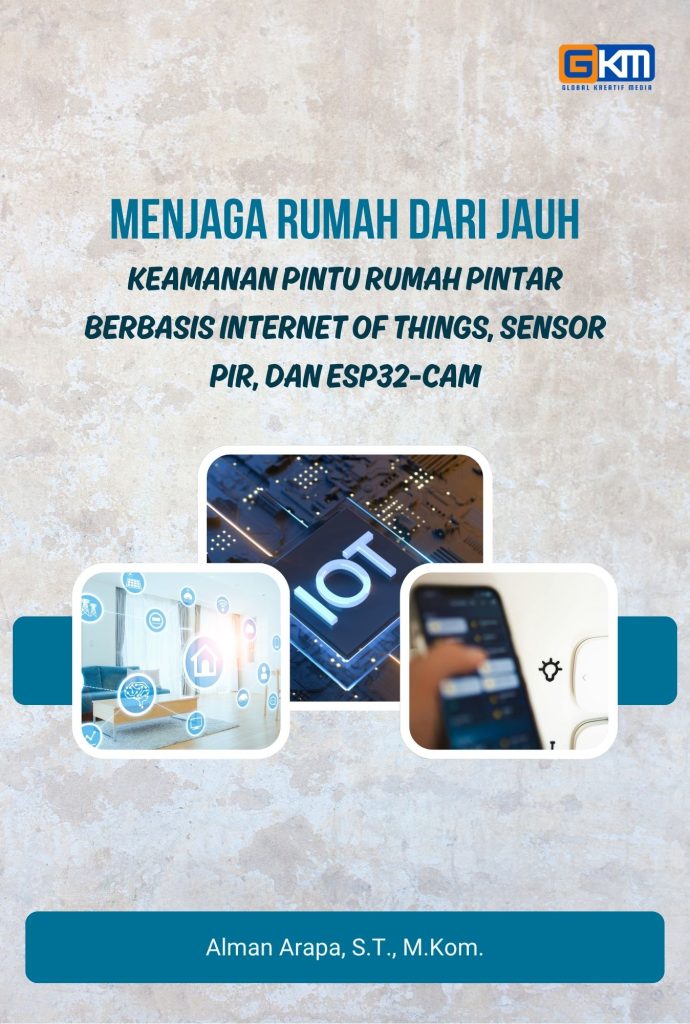 buku berjudul: Menjaga Rumah Dari Jauh: Keamanan Pintu Rumah Pintar Berbasis Internet Of Things, Sensor Pir, Dan ESP32-CAM